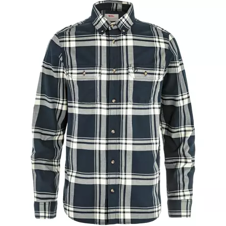 Fjällräven Övik Lite Flannel M Laurel Green-Chalk White - Skjorter - 7323451114410 - 1