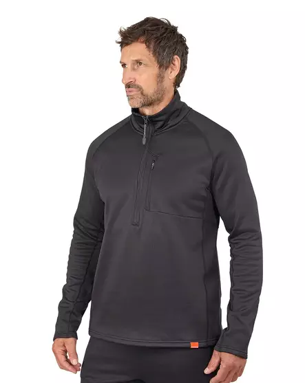 Grundens Grundies Thermal Half Zip Black - Undertrøyer - 0840316329200 - 2