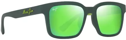 Maui Jim Opiopio AF - Matte Dark Green Frame with Maui Green Lens - Plastlinser - 603429079550 - 1