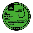 Mikado FB Rig MF14 Spike Barbless Mono 38cm - Ferdigknyttede kroker - 5900637119920 - 1