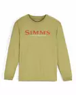 Simms Logo Shirt LS Tent Green - T-skjorter herre - 694264694640 - 1