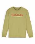 Simms Simms Logo Shirt LS Tent Green - T-skjorter herre - 694264694640 - 1