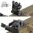 UTG Super Slim Rear Sight Manual Flip-up Tool-free Dual Aperture - Jernsikter for rifler - 4712274528390 - 5