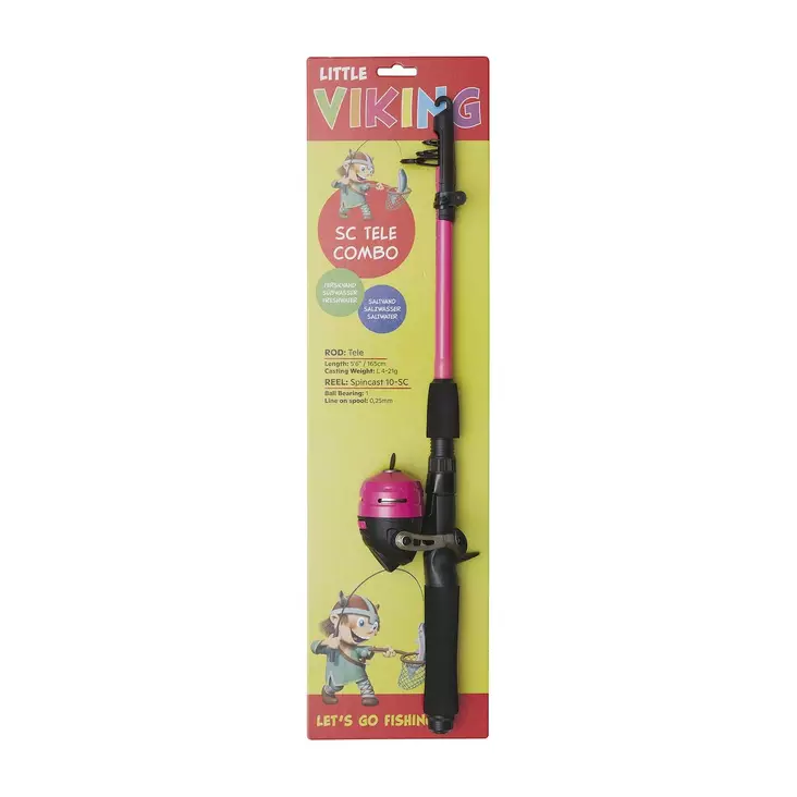 Kinetic Little Viking SC Tele 5'6'' Combo Fuchsia - Metesett for barn - 5707461317160 - 1