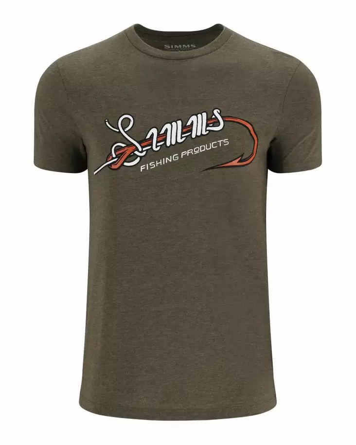Simms Hook & Loop T-Shirt Military Heather - T-skjorter herre - 694264660980 - 2