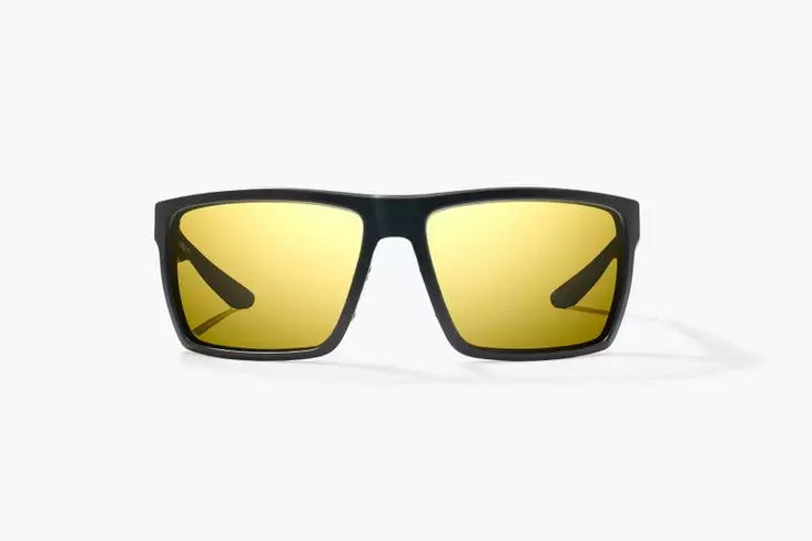 Bajio Stiltsville Black Matte Yellow Mirror Glass - Glasslinser - 840290928550 - 2