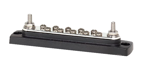 Blue Sea Systems BusBar 10 Gang Common Bus - Batterier og elektrisk tilbehør - 632085023010 - 1