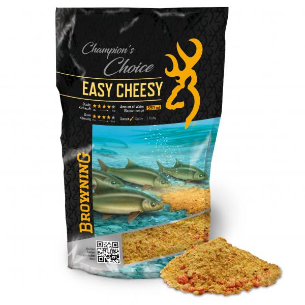 Browning Groundbait Easy Cheesy 1kg - Mesk & boilies - 4029569397020 - 1