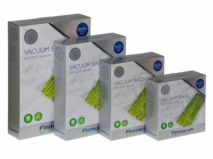 Finnvacum Uritettu Vakuumipussi PRO 50pcs - Vakuummaskiner og -tilbehør - 7340066115250 - 1