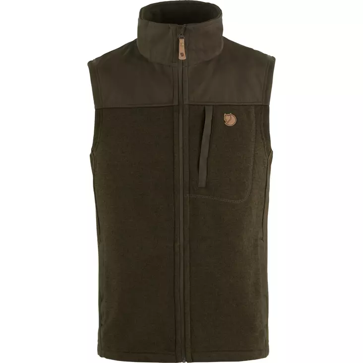 Fjällräven Buck Fleece Vest M Dark Olive - Mellomjakker - 7392158940370 - 1