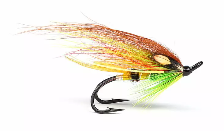 Green Highlander Double Hook Salmon Fly - Dobbeltkrok - 7033840120600 - 1