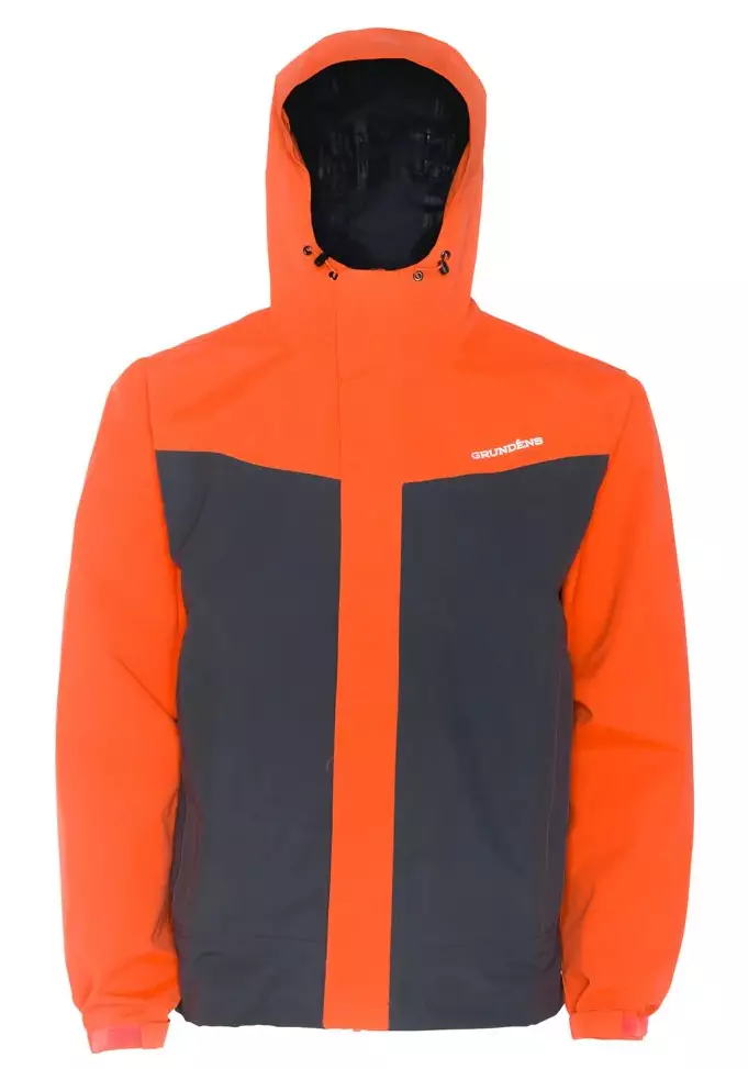 Grundens Full Share Jacket Orange Grey - Skalljakker herrer - 7332525246940 - 1