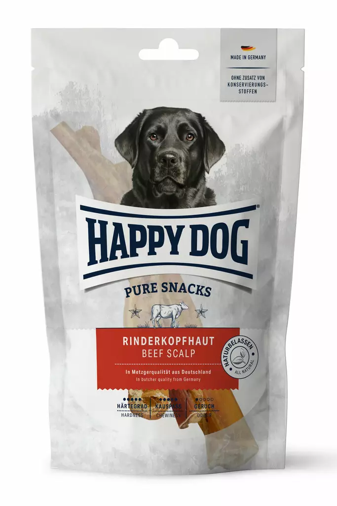 Happy Dog Beef Scalp 250g - Tørkede dyredeler - 60890 - 1