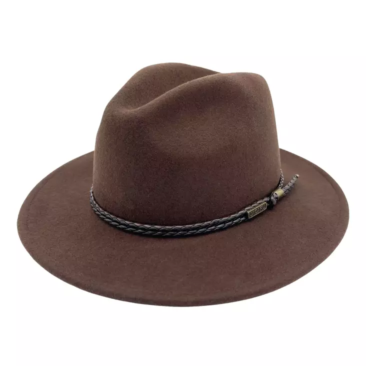 Jacaru Outback Fedora Hat Brown - Caps og luer - 9331670297690 - 1