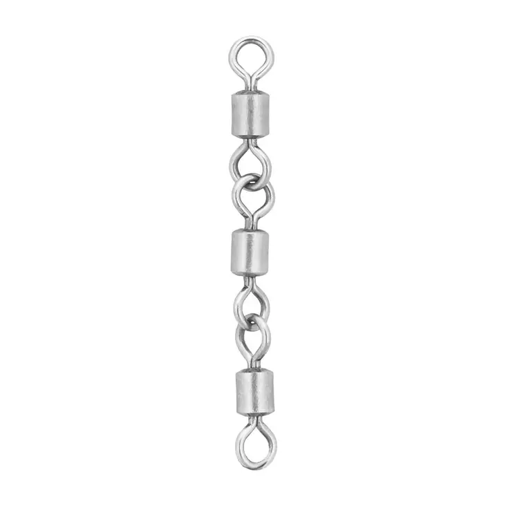 Mikado Jaws Triple Swivels Salt Water XL 55kg - Kraftige svivler & kulelagersvivler - 5900637162490 - 1