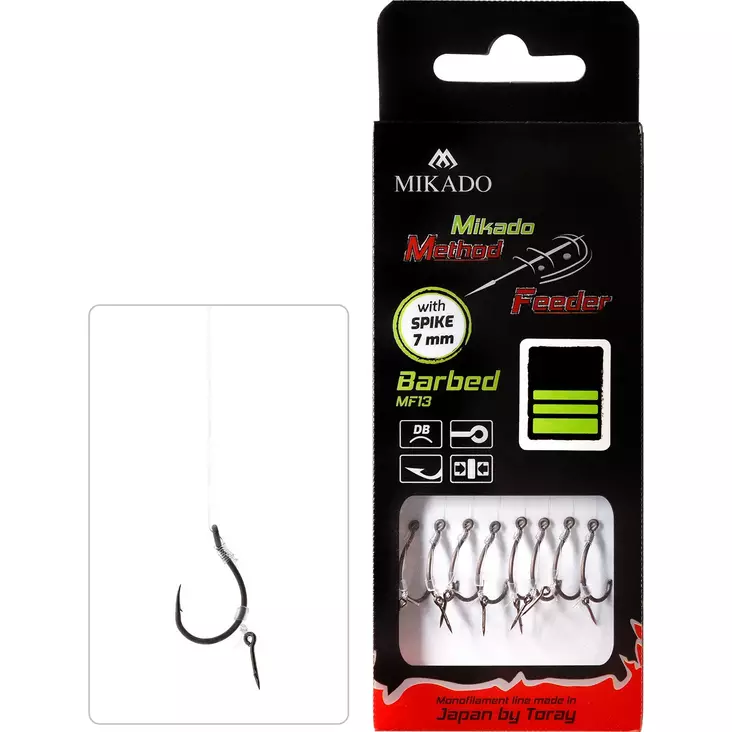 Mikado MF Rig HMFB13I Spike Mono Barbed - Ferdigknyttede kroker - 5900637050940 - 1
