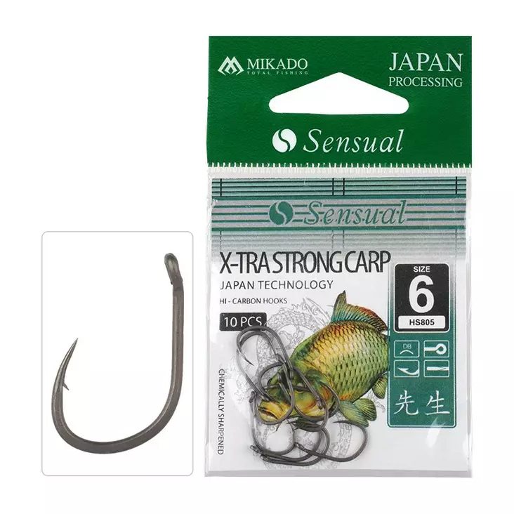 Mikado Sensual X-Tra Strong Carp DB - Wide gape-kroker - 5900637619840 - 1