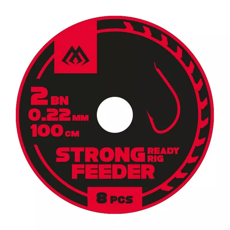 Mikado Strong Feeder Ready Rig 100cm #10 - Ferdigknyttede kroker - 5900637110460 - 1