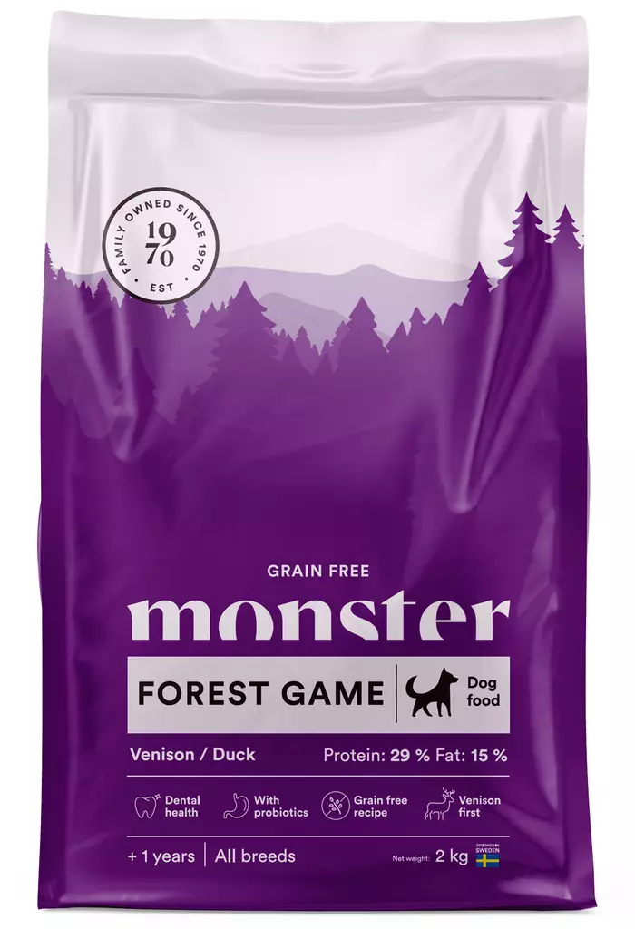 Monster Dog Grain Free Forest Game - Monster - hundefôr - 7350040125090 - 1
