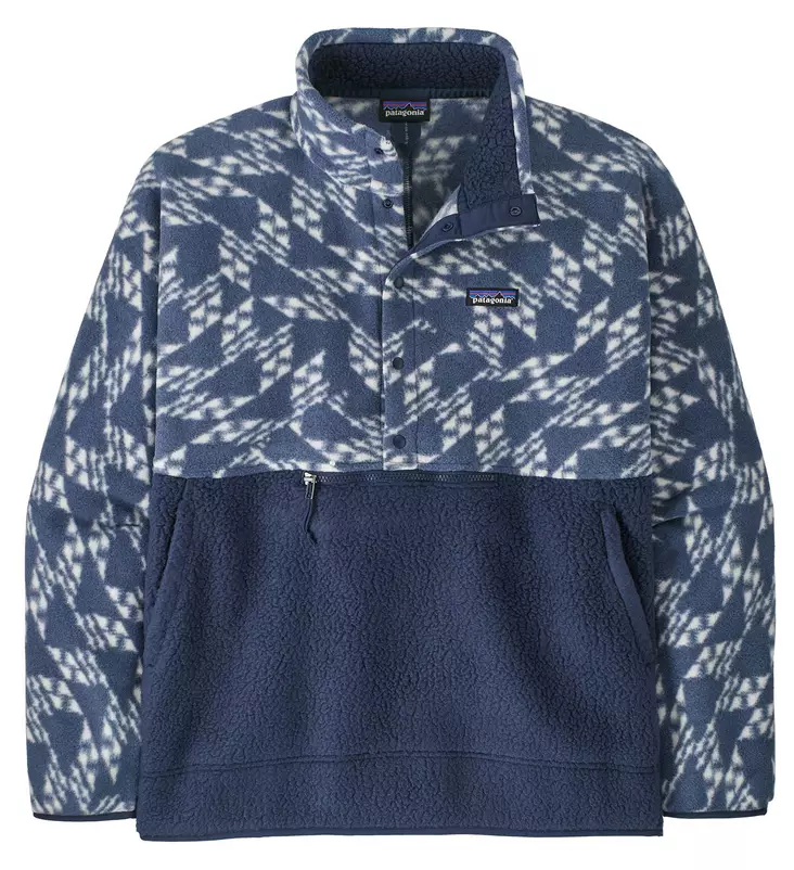 Patagonia Mens Retro Pile Half-Snap Pull-Over New Navy - Mellomjakker - 196924417960 - 1