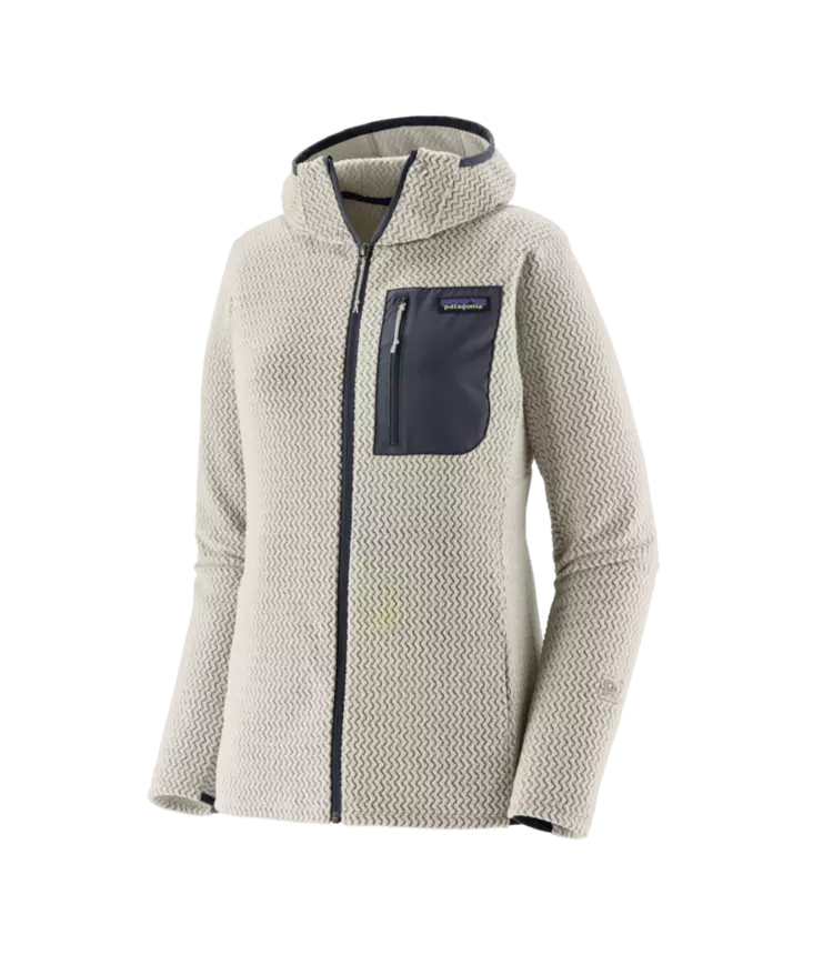 Patagonia W´s R1 Air Full Zip Hoody Birch White - Fleecegensere - 199346154390 - 1