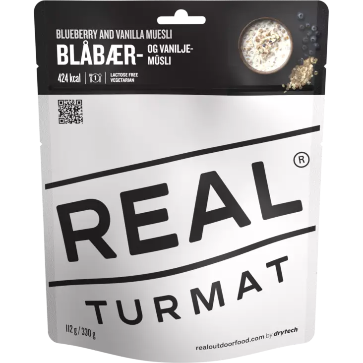 Real Turmat Blueberry and Vanilla Muesli - Campingmatte - 7036480053130 - 2