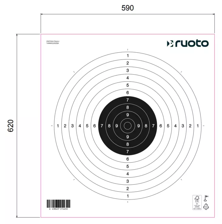 Pistol Target 55 x 55 - Malerier - 6438407014650 - 1