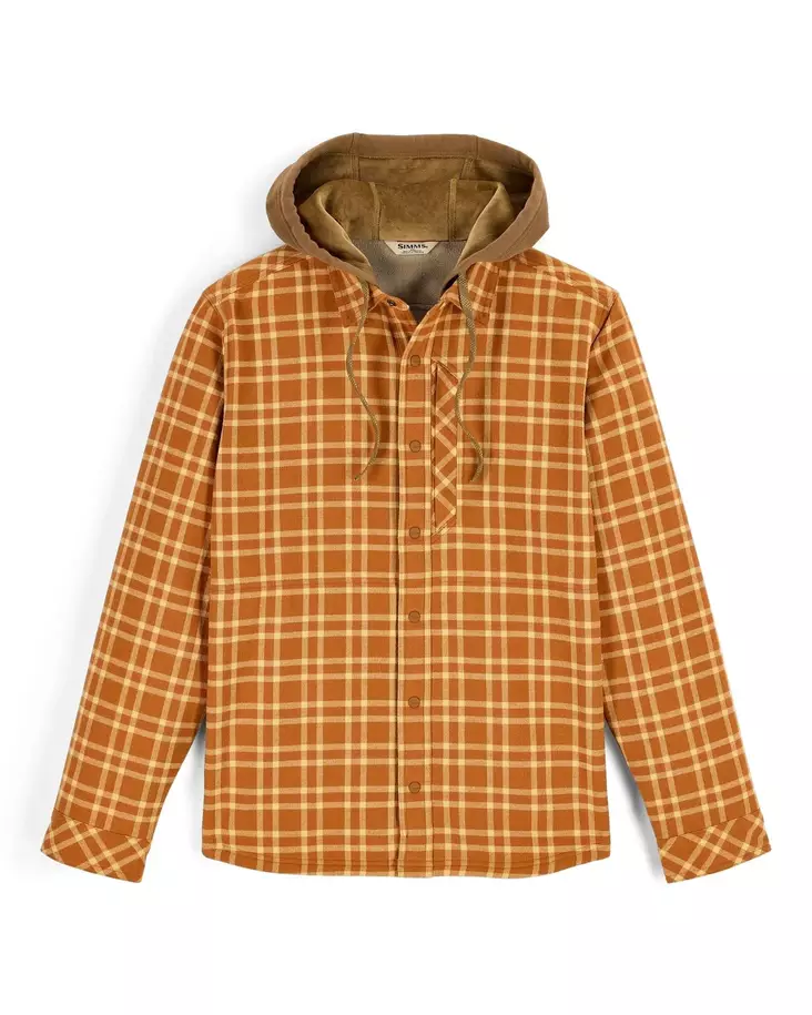 Simms Coldweather Hooded Shacket Wakemup Plaid Stonefly - Andre jakker - 694264695890 - 1