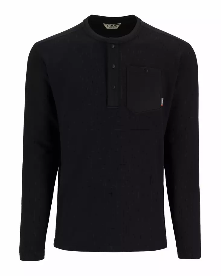 Simms Highline Henley Black - Skjorter - 694264659700 - 2