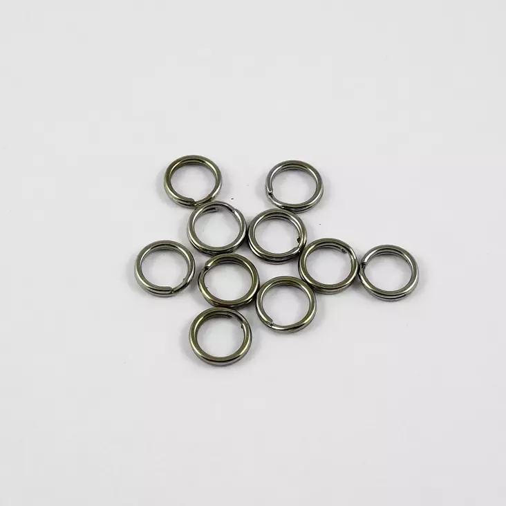 Split Ring Nickel Plated 6mm - Krokeringer - UR-N6-100 - 1