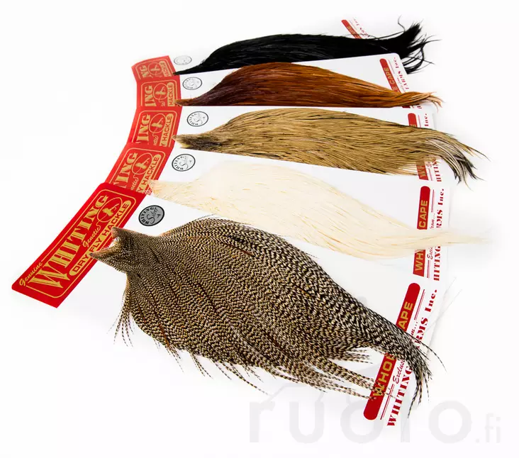 Whiting Dry Fly Cape Silver Grade - Tørrflueknokler og -salter - 403501000020 - 1