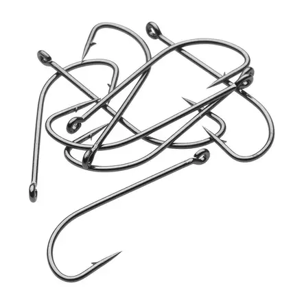 Kinetic Long Shank Single Hook - Circle- & J-kroker - 5707461363891 - 1