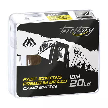 Mikado Fast Sinking Premium Braid 10m Camo Brown - Ubelagt flettefortom - 5900637012351 - 2