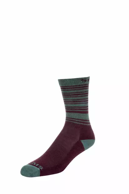 Simms Women's Merino Lightweight Hiker Sock Garnet - Buffs og andre - 694264504611 - 2