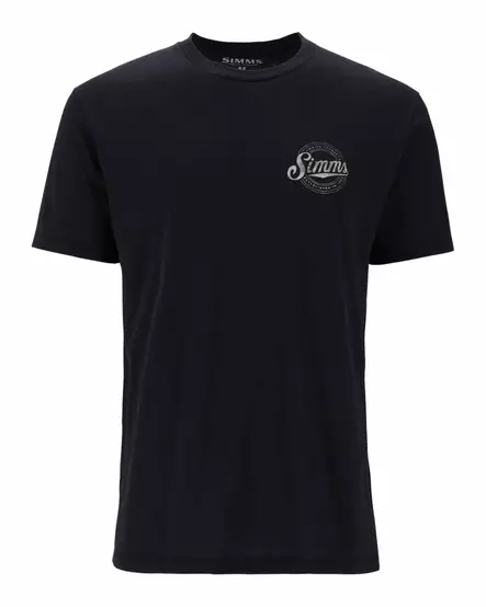 Simms Circle Lockup T-Shirt Black - T-skjorter herre - 694264678381 - 2
