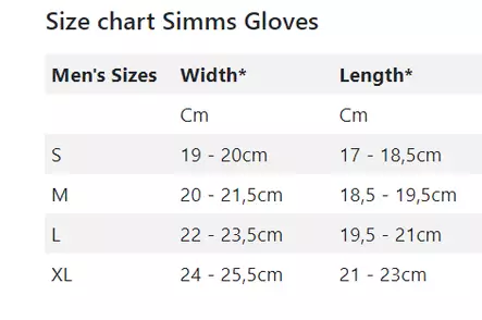 Simms Gore Infinium Half Finger Black - Hansker - 694264504031 - 2