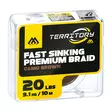 Mikado Fast Sinking Premium Braid 10m Camo Brown - Ubelagt flettefortom - 5900637012351 - 1