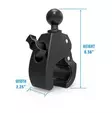 RAM Tough-Claw Large Clamp Ball Base - RAM Mounts, C-størrelse - 793442944161 - 2
