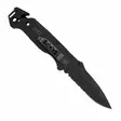 SOG Escape Clip Point Serrated Black - Fällkniver - 729857996631 - 7