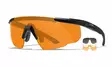 Wiley X Saber Advanced Grey & Clear & Light Rust - Matte Black - Skyteglass - 712316003131 - 1
