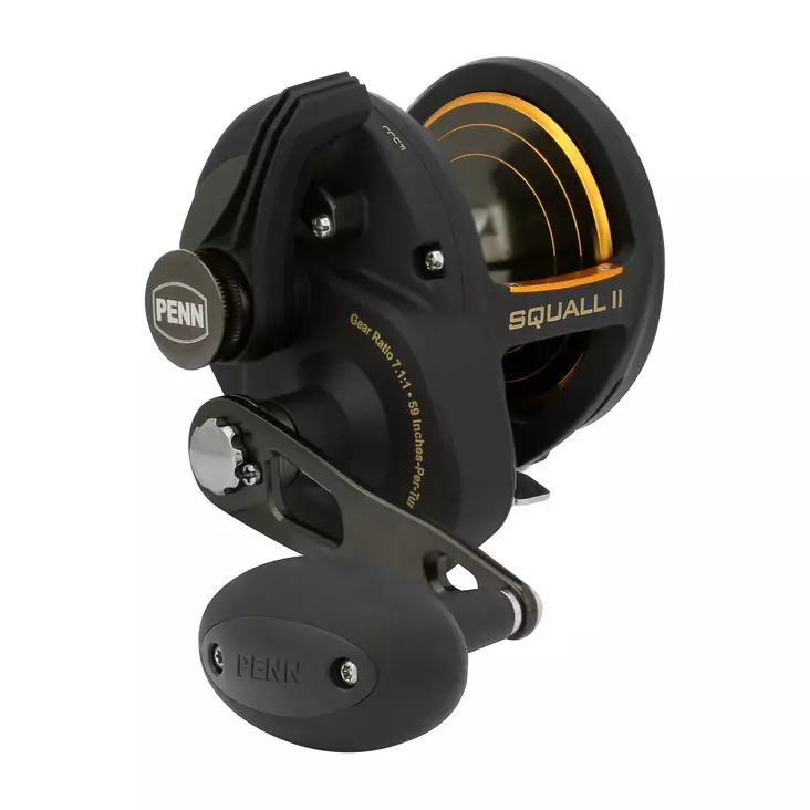 Penn Squall II Lever Drag 40N HS - Trolling- & spakbremsesneller - 031324290761 - 1