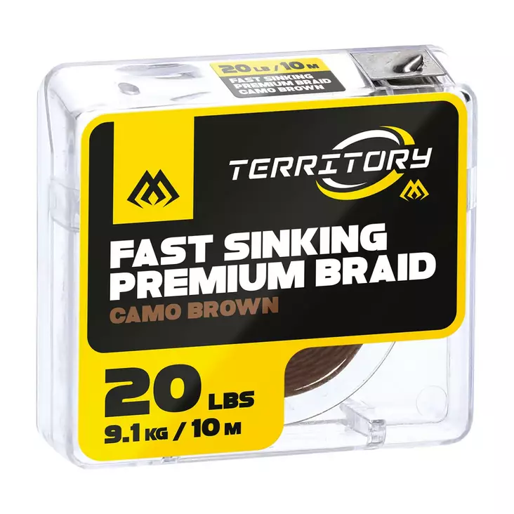 Mikado Fast Sinking Premium Braid 10m Camo Brown - Ubelagt flettefortom - 5900637012351 - 1