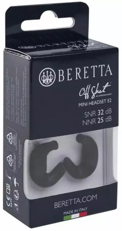 Beretta Mini Headset E2 Black - Hørselsvern - 8051832645831 - 1