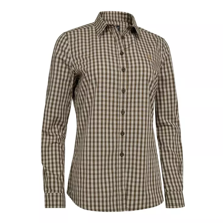 Deerhunter Lady Bridget Shirt Brown Check - Jegertrøyer - 5702827251171 - 1