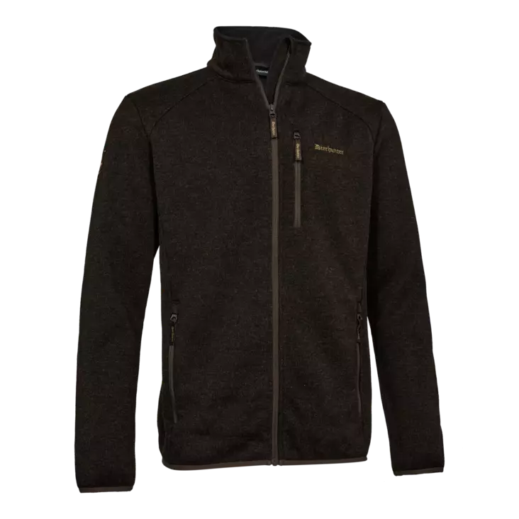 Deerhunter Moor Knitted Jacket Brown Leaf - Herrejakker for jakt - 5702827244821 - 1