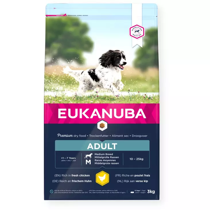 Eukanuba Dog Adult Medium - Eukanuba hundefôr - 8710255120041 - 1