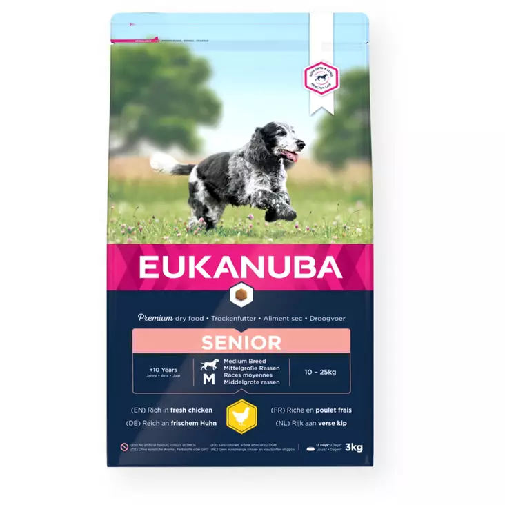 Eukanuba Dog Senior Medium - Eukanuba hundefôr - 8710255145921 - 1