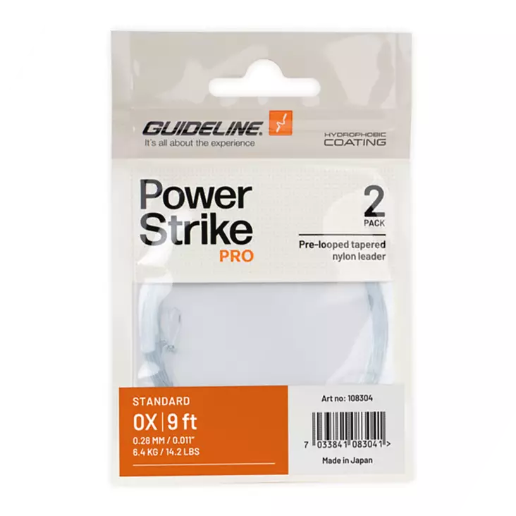 Guideline Power Strike PRO Standard 9ft - Avsmalnende Nylon-fortommer - 7033841083041 - 1
