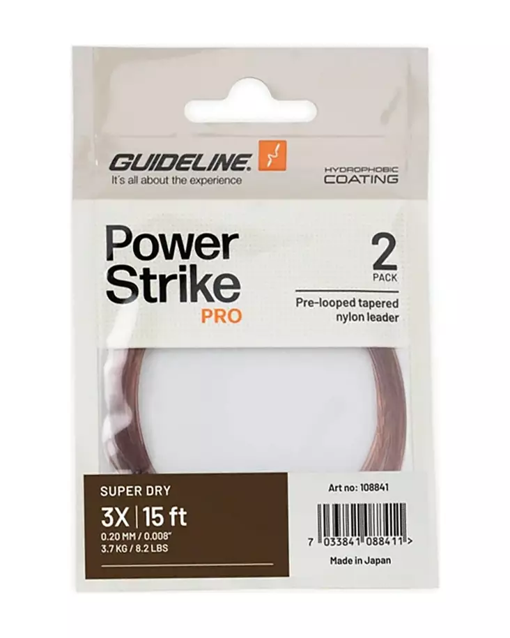 Guideline PS PRO Super Dry 15' 3X - Taperte nylonfortommer - 7033841088411 - 1