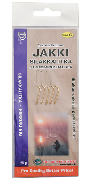 Jakki Silakkalitka 5 koukkua koko 4 - Andre tilbehør - 6430011659081 - 1